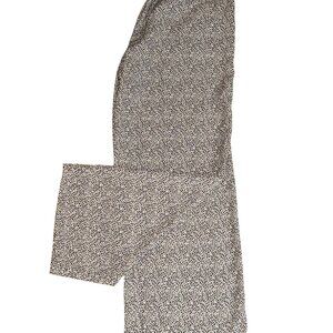 CREAM AND BLACK DOT DRESS PANTS